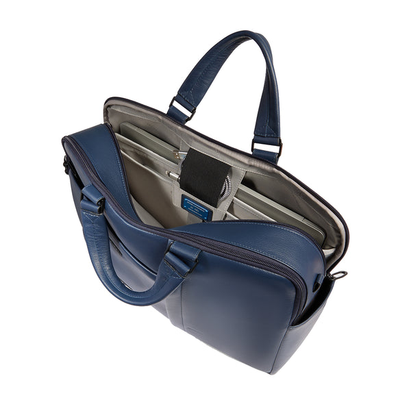 Piquadro - Russel 15.6 Blu Laptop Briefcase - CA6026W137 - BLU