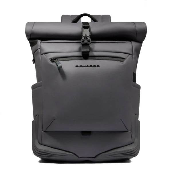 Piquadro - Corner Roll-Top 15.6" Laptop Backpack Grigio - CA6291C2OW - GRIGIO