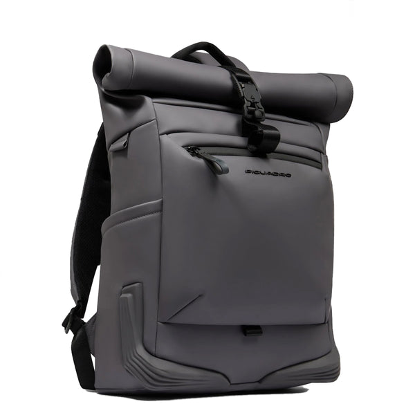 Piquadro - Corner Roll-Top 15.6" Laptop Backpack Grigio - CA6291C2OW - GRIGIO