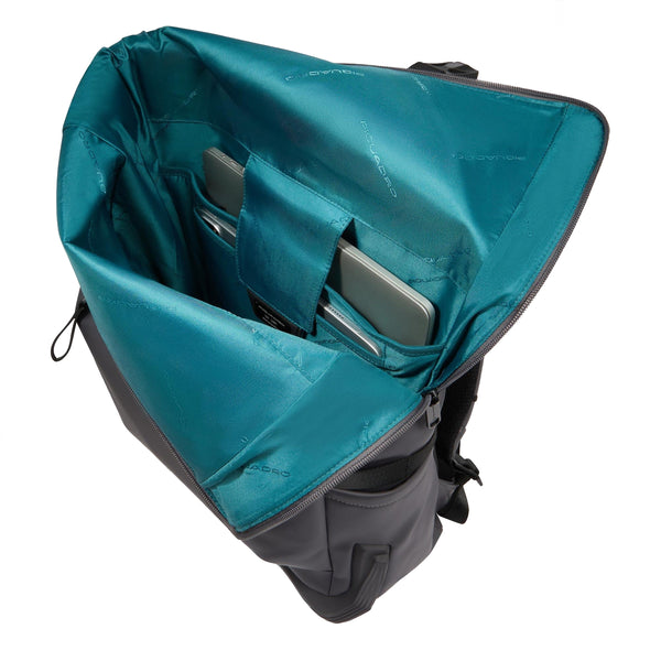 Piquadro - Corner Roll-Top 15.6" Laptop Backpack Grigio - CA6291C2OW - GRIGIO