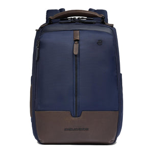 Piquadro - Marcel 14.0 Blu Testa Moro Laptop Backpack - CA6823W138 - BLU/TESTA/DI/MORO