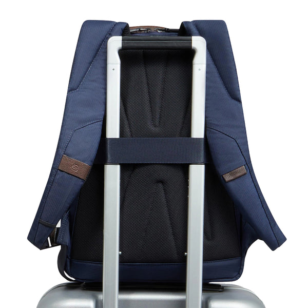 Piquadro - Marcel 14.0 Blu Testa Moro Laptop Backpack - CA6823W138 - BLU/TESTA/DI/MORO