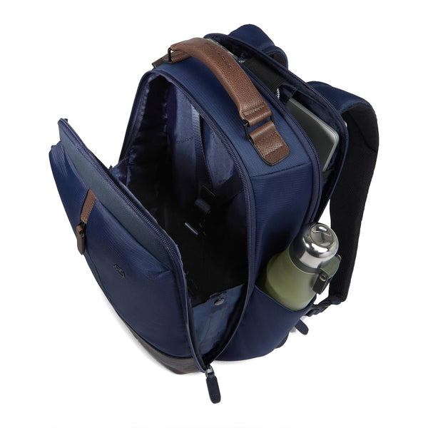 Piquadro - Marcel 14.0 Blu Testa Moro Laptop Backpack - CA6823W138 - BLU/TESTA/DI/MORO
