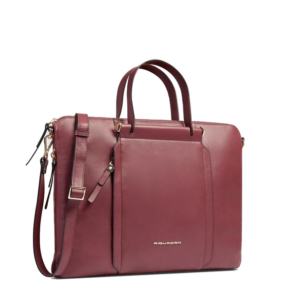 Piquadro - Circle 15.6" Bordeaux Laptop Briefcase - CA4021W92 - BORDEAUX