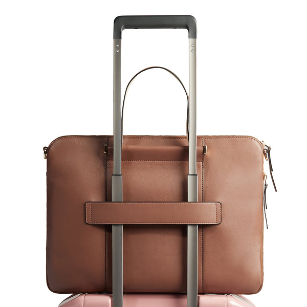 Piquadro - Circle 15.6" Marrone Beige Laptop Briefcase - CA4021W92 - MARRONE/BEIGE