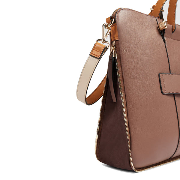 Piquadro - Circle 15.6" Marrone Beige Laptop Briefcase - CA4021W92 - MARRONE/BEIGE