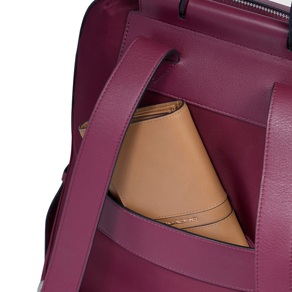 Piquadro - Lyra Bordeaux 14" Laptop Backpack - CA4576W92T - BORDEAUX