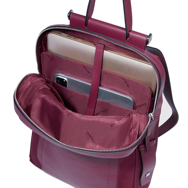 Piquadro - Lyra Bordeaux 14" Laptop Backpack - CA4576W92T - BORDEAUX