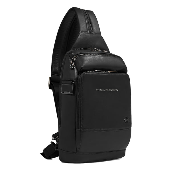 Piquadro - Philip Nero Mono Sling Bag - CA6790W136 - NERO