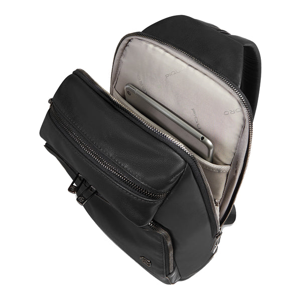 Piquadro - Philip Nero Mono Sling Bag - CA6790W136 - NERO
