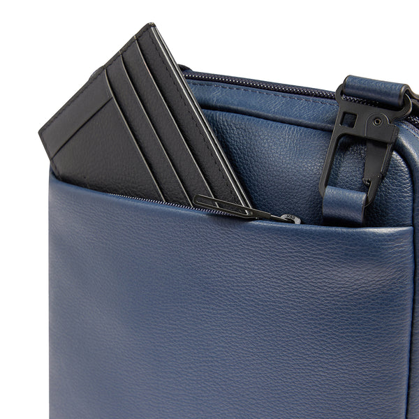 Piquadro - Russel Blu Crossbody Bag for mini tablet - CA3084W137 - BLU