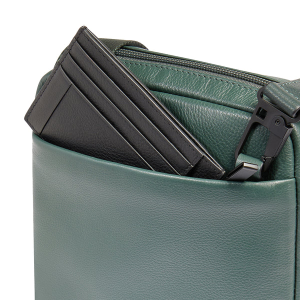 Piquadro - Russel Verde Crossbody Bag for mini tablet - CA3084W137 - VERDE
