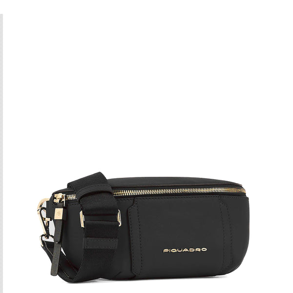 Piquadro - Circle Nero Woman's Belt Bag - CA6213W92 - NERO