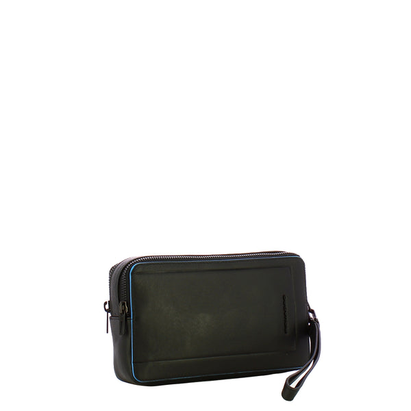 Piquadro - Men's Pochette Blue Square - AC4221S138 - NERO