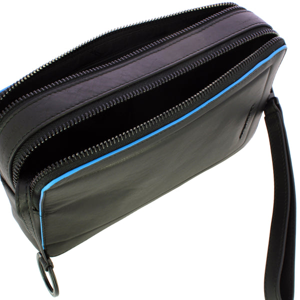 Piquadro - Men's Pochette Blue Square - AC4221S138 - NERO