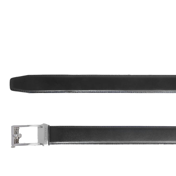 Piquadro - Leather Belt with buckle Nero - CU6712C110 - NERO