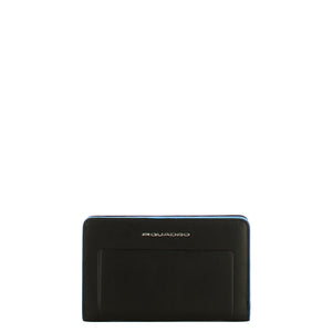 Piquadro - Blue Square Nero 2 Women's Wallet - PD6661S138R - NERO/2