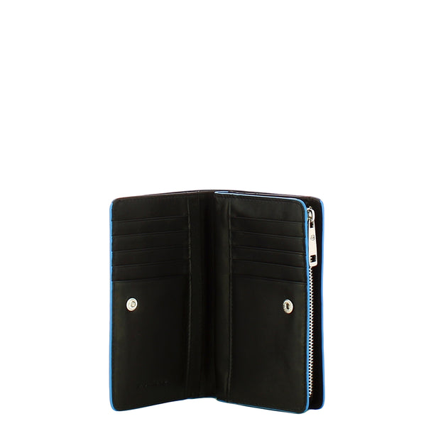 Piquadro - Blue Square Nero 2 Women's Wallet - PD6661S138R - NERO/2