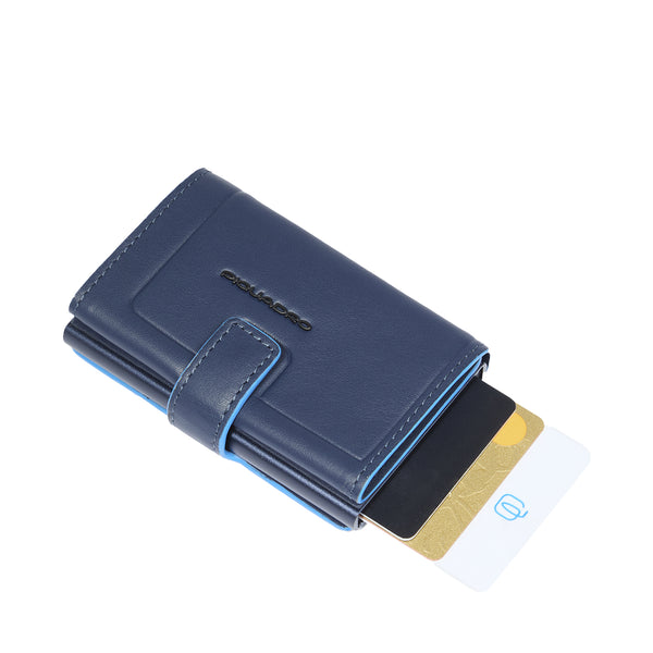 Piquadro - Atlas Blu metal Card Holder - PP5649S138R - BLU