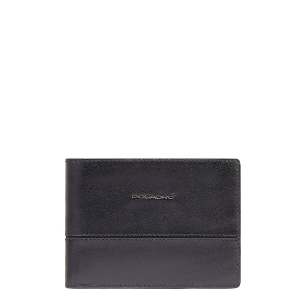 Piquadro - Portafoglio Philip con portamonete Nero - PU257W136R - NERO