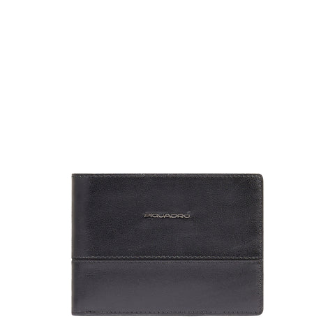 Piquadro - Portafoglio Philip con portamonete Nero - PU257W136R - NERO