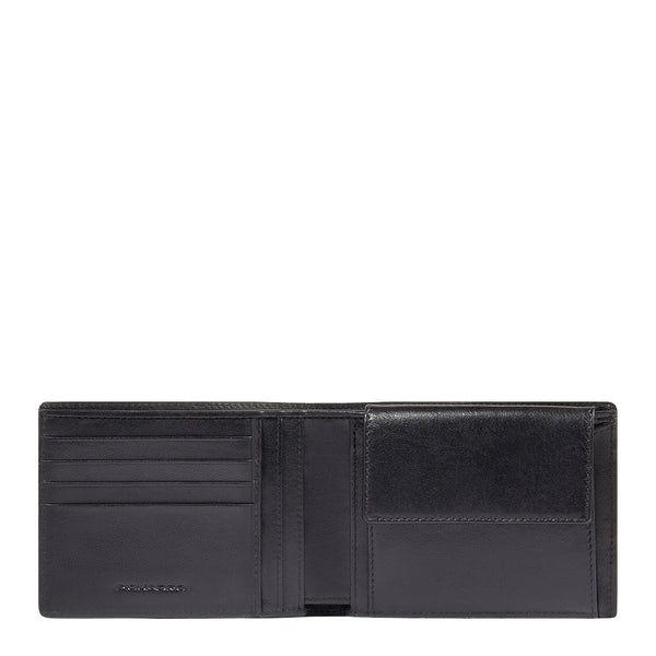Piquadro - Portafoglio Philip con portamonete Nero - PU257W136R - NERO