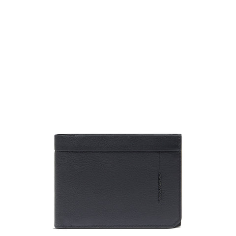 Piquadro - Russel Nero RFID Wallet with coin pouch - PU257W137R - NERO