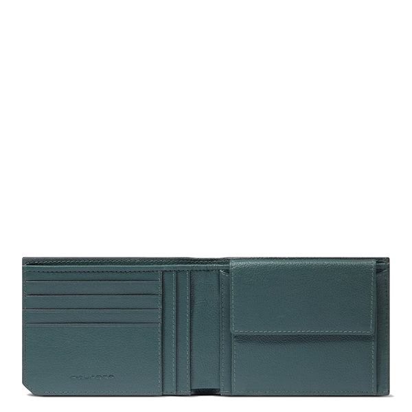 Piquadro - Russel Verde RFID Wallet with coin pouch - PU257W137R - VERDE