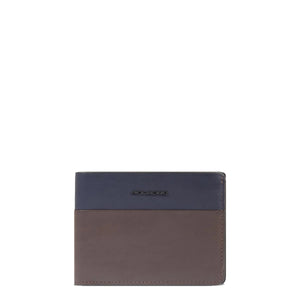 Piquadro - Portafoglio RFID con portamonete Harper Blu Testa di Moro - PU257APR - BLU/TESTA/DI/MORO