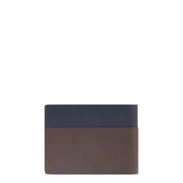 Piquadro - Portafoglio RFID con portamonete Harper Blu Testa di Moro - PU257APR - BLU/TESTA/DI/MORO