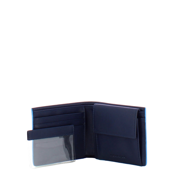 Piquadro - Atlas Blu Compact Wallet - PU4188S138R - BLU