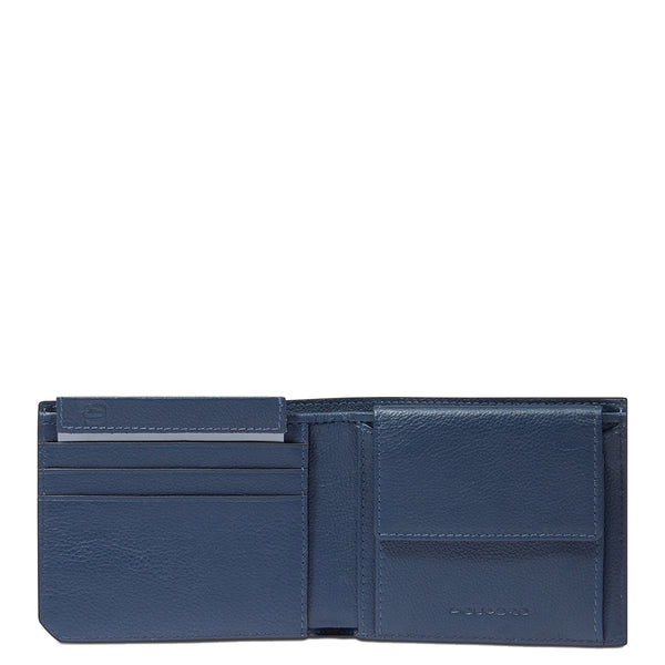 Piquadro - Russel Blu RFID Wallet with ID holder - PU4188W137R - BLU