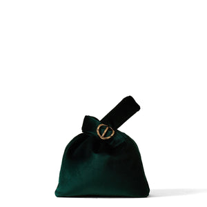 Borbonese - Twinnie Small velvet Alloro Handbag - 910101530120 - ALLORO