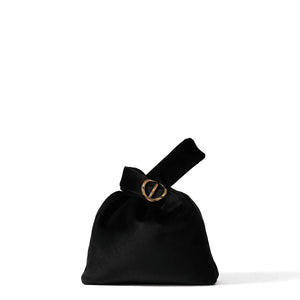 Borbonese - Twinnie Small velvet Nero Handbag - 910101530120 - NERO