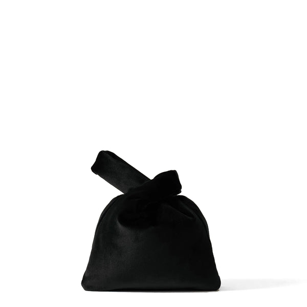 Borbonese - Twinnie Small velvet Nero Handbag - 910101530120 - NERO