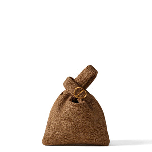 Borbonese - Twinnie Small OP Naturale Handbag in suede - 91010153684 - OP/NATURALE