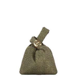 Borbonese - Twinnie Small OP Naturale Nero Handbag - 91010153X95 - OP/NATURALE/NERO