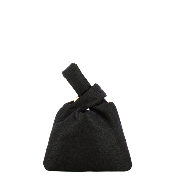 Borbonese - Twinnie Small Dark Black Handbag - 91010153X95 - DARK/BLACK