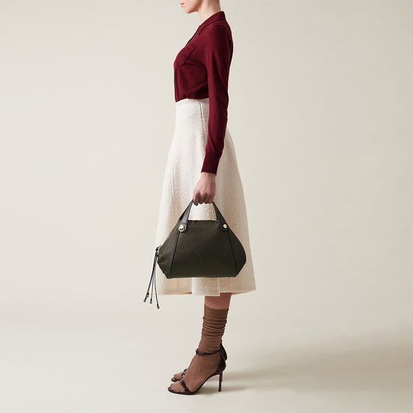 Borbonese - Marie Medium Alloro Handbag - 924846I15 - ALLORO