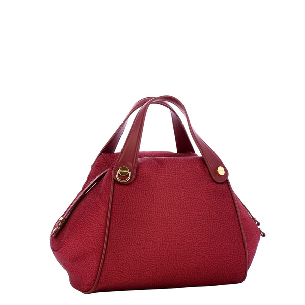 Borbonese - Marie Medium Merlot Handbag - 924846I15 - MERLOT