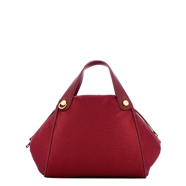 Borbonese - Marie Medium Merlot Handbag - 924846I15 - MERLOT