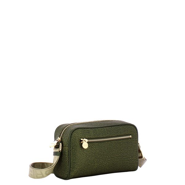 Borbonese - Small Crossbody Bag in Recycled Nylon Alloro - 934115I15 - ALLORO