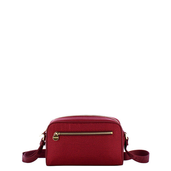 Borbonese - Small Crossbody Bag in Recycled Nylon Merlot - 934115I15 - MERLOT