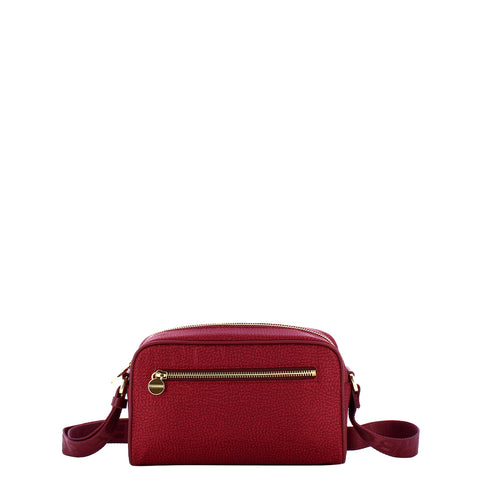 Borbonese - Small Crossbody Bag in Recycled Nylon Merlot - 934115I15 - MERLOT