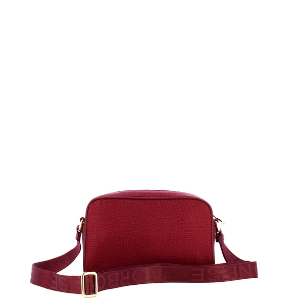 Borbonese - Small Crossbody Bag in Recycled Nylon Merlot - 934115I15 - MERLOT