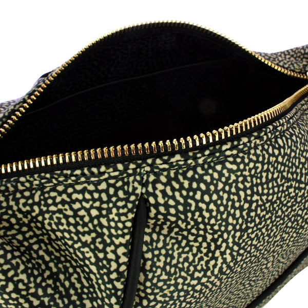 Borbonese - Borsa a mano Medium OP Naturale Nero - 91010113AJ0 - OP/NATURALE/NERO