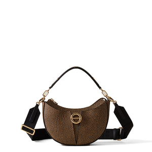 Borbonese - Borsa a mano Small OP Naturale Nero - 910101350098 - OP/NATURALE/NERO
