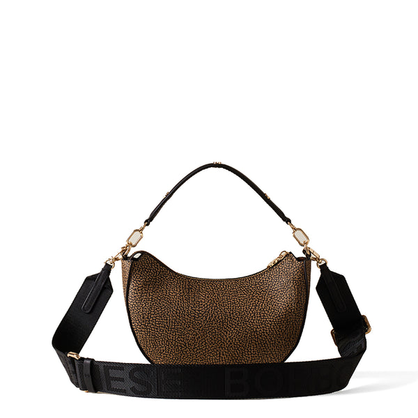 Borbonese - Borsa a mano Small OP Naturale Nero - 910101350098 - OP/NATURALE/NERO
