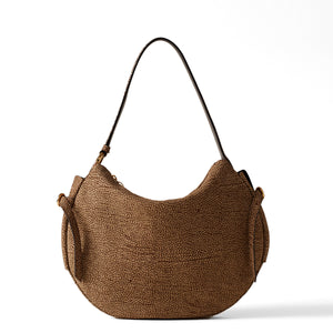 Borbonese - Hobo Bag Bridle Medium OP Naturale - 91010103684 - OP/NATURALE