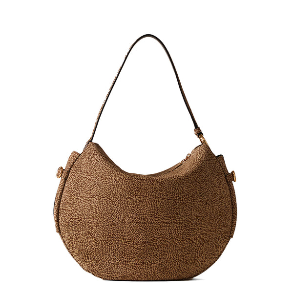Borbonese - Hobo Bag Bridle Medium OP Naturale - 91010103684 - OP/NATURALE